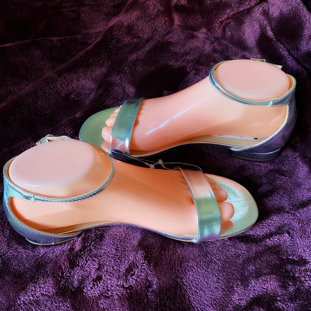 New Silver Strap Sandals